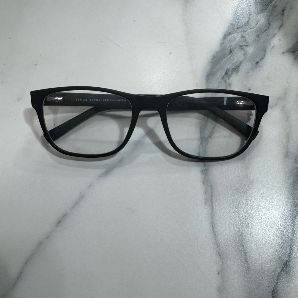 Armani Exchange Matte Black Rectangular Glasses - image 5